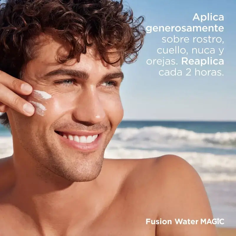 Isdin Fusion Water Magic Solar und Gesichts-Sonnenschutz SPF 50+, 2 x 50 ml