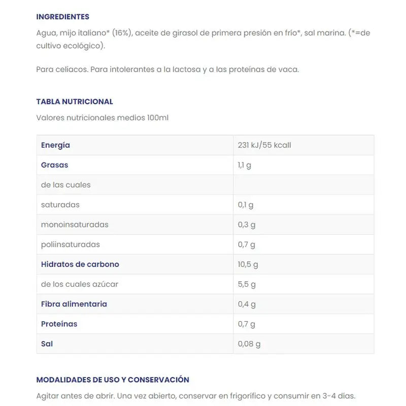 Isola Bio Bio-Hirsegetränk , 1 l