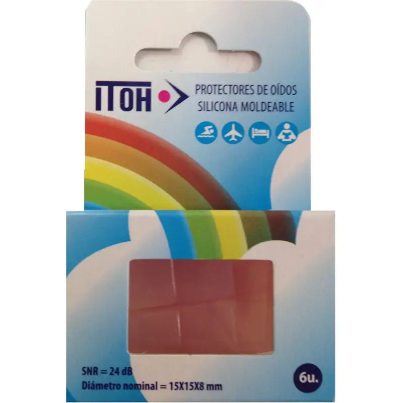 Itoh Silikon-Ohrstöpsel Etui 6 Stück