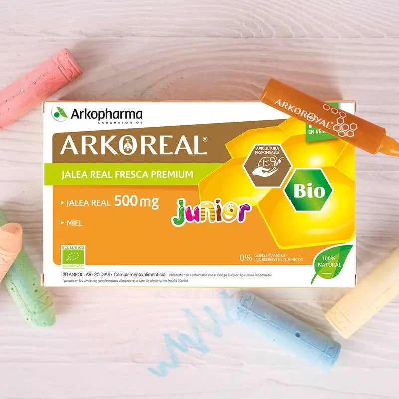 Arkoreal Gelée Royale 500mg Bio Junior 20 Ampullen Arkopharma