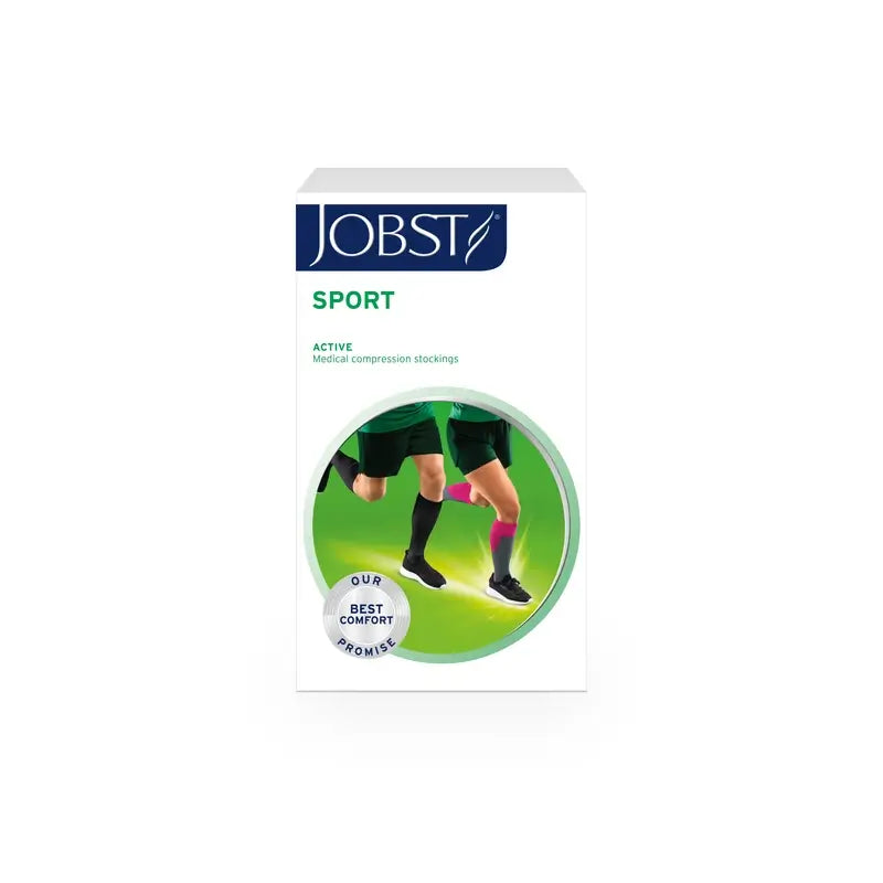 Jobst Sport Socken, Schwarz/Grau, 20-30 Mmhg