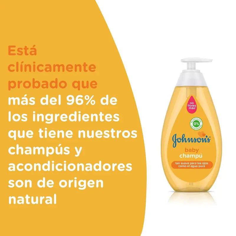 Johnson'S Baby Classic Shampoo, weiches, glänzendes und mit Feuchtigkeit versorgtes Haar, 750ml