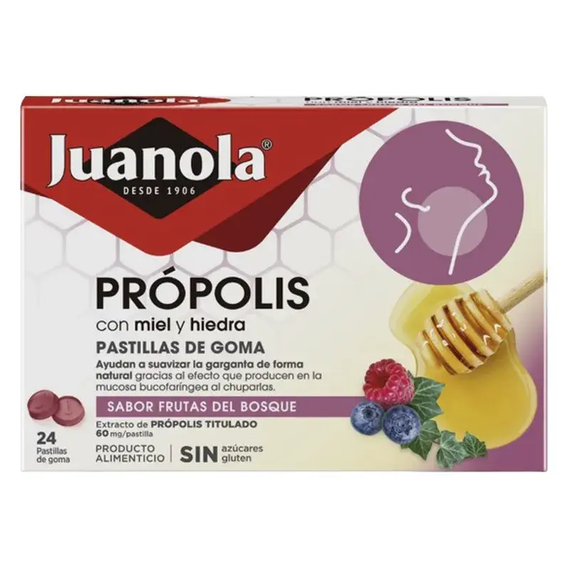 Juanola Soft Tabs Propolis Waldfrüchte, 24 Tabs