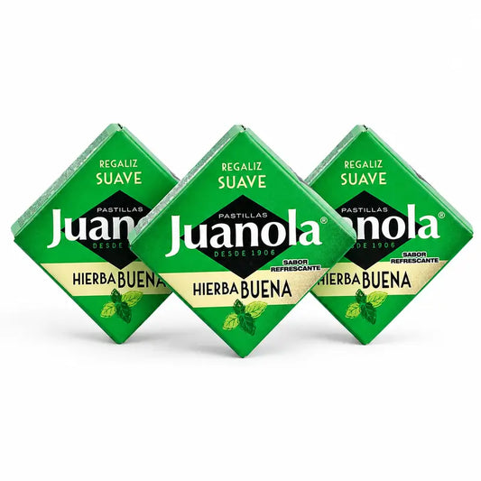 Juanola Spearmint Lozenges, Pack of 3 x 5.4 g
