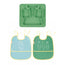 Badabulle Pack Accessories Baby Dish + Sleeveless Bib