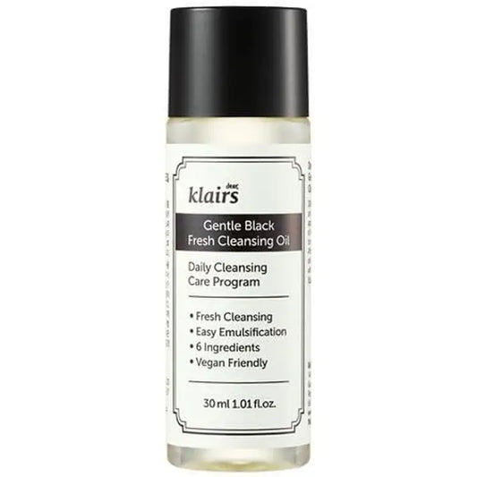 Klairs Sanftes Schwarzes Frische-Reinigungsöl, 30 ml