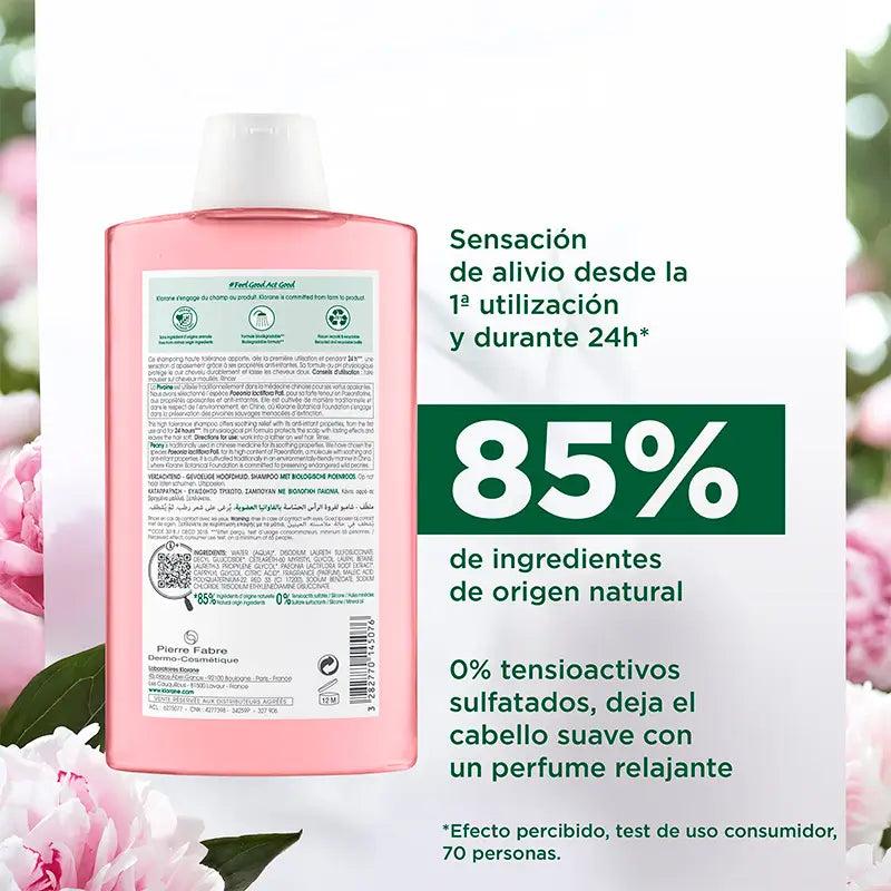 Klorane Bio-Pfingstrose Shampoo 400 ml