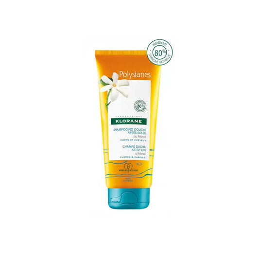 Klorane Polysianes After-Sun Shampoo-Shower Gel With Tamanu Bio And Monoi, 200 ml