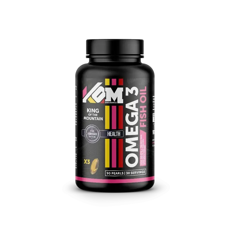 Kom Endurance Omega 3 Sportnahrung, 90 Omega3 Softgel Flasche