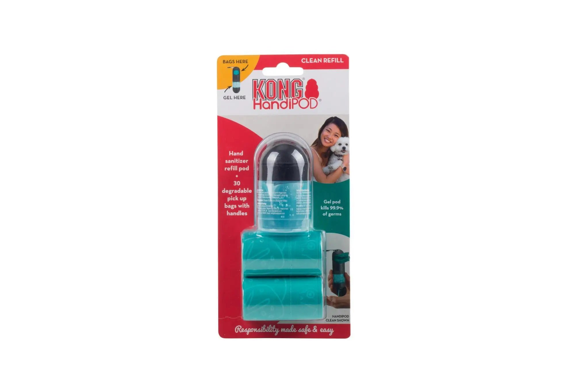 Kong Mini Bag Dispenser with Gel and 2 Rolls