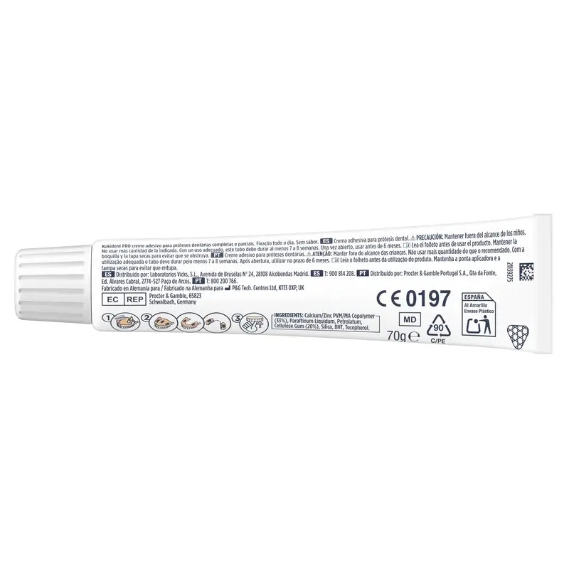 Kukident Duplo Pro Complete Haftcreme für Zahnersatz, Neutral 2x70 gr