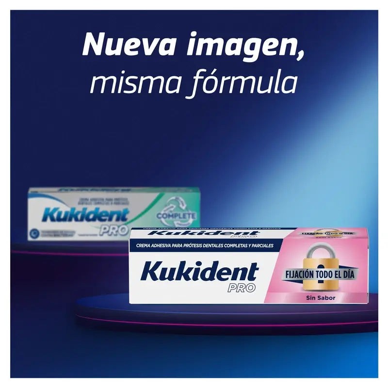 Kukident Duplo Pro Complete Haftcreme für Zahnersatz, Neutral 2x70 gr