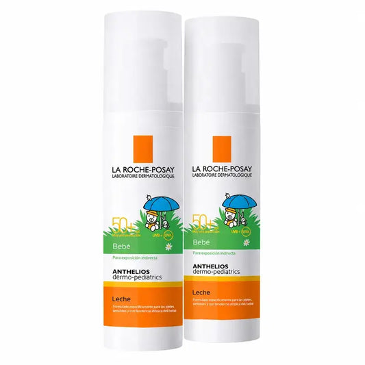 La Roche-Posay Anthelios Dermo-Pediatrics Baby Sonnenmilch SPF50+, Packung 2 x 50 ml