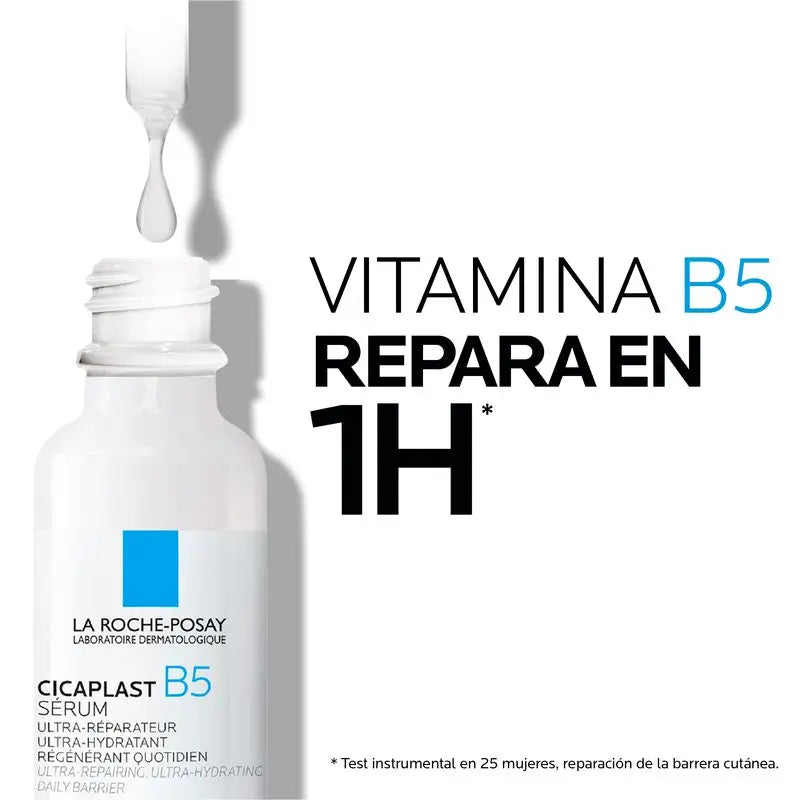 La Roche Posay Cicaplast B5 Serum, 10% Vitamin B5. Repariert und spendet Feuchtigkeit. Täglicher Schutz. , 30 ml