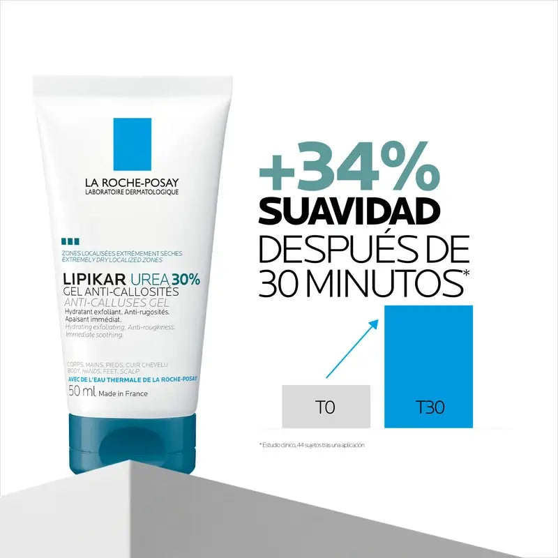 La Roche Posay Lipikar Urea Gel 30% - Feuchtigkeitsspendendes Gel mit Urea , 50 ml