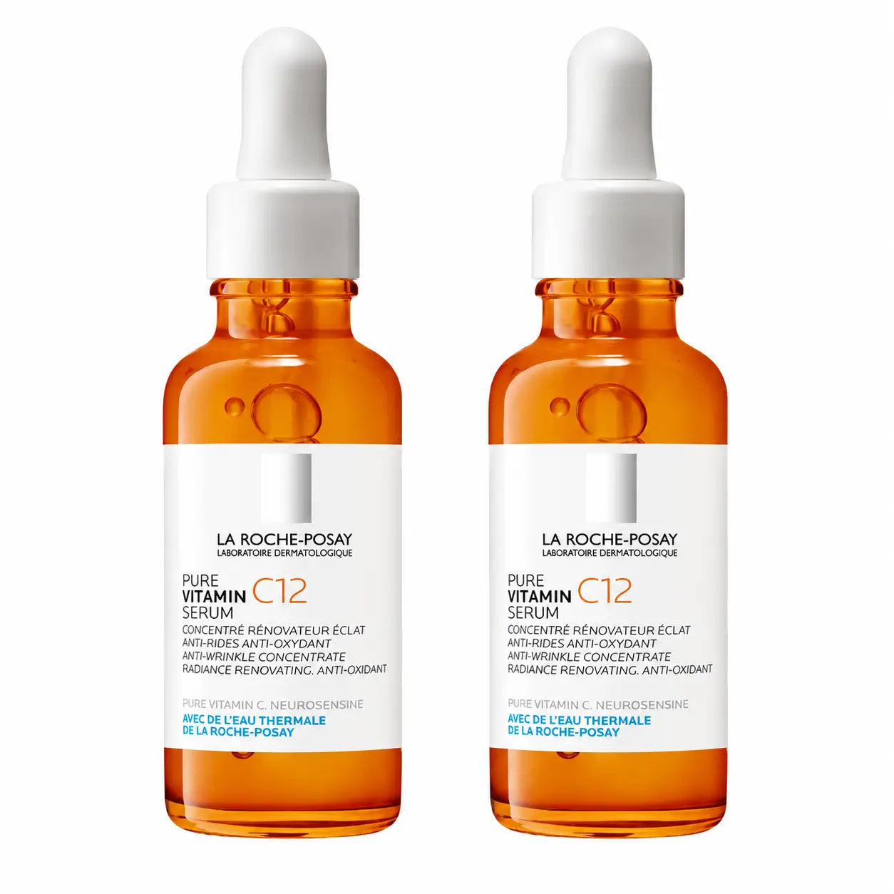 La Roche Posay Reines Vitamin C12 Antioxidans & Anti-Falten-Serum, Packung 2 x 30 ml