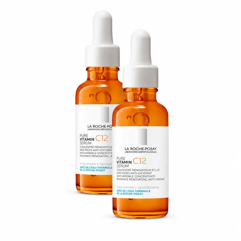 La Roche Posay Reines Vitamin C12 Antioxidans & Anti-Falten-Serum, Packung 2 x 30 ml
