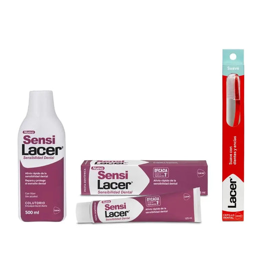 Lacer Sensilacer Sensitive Teeth Pack (Mundspülung + Zahnpasta + Zahnbürste)