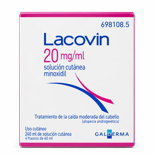 Lacovin 2% Minoxidil Lösung 4 Flaschen 60 ml