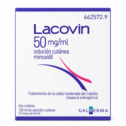 Lacovin 50 mg/ml Minoxidil Hautlösung 2 Fläschchen x 60 ml