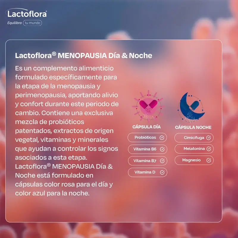 Lactoflora Menopause Tag & Nacht , 60 Kapseln