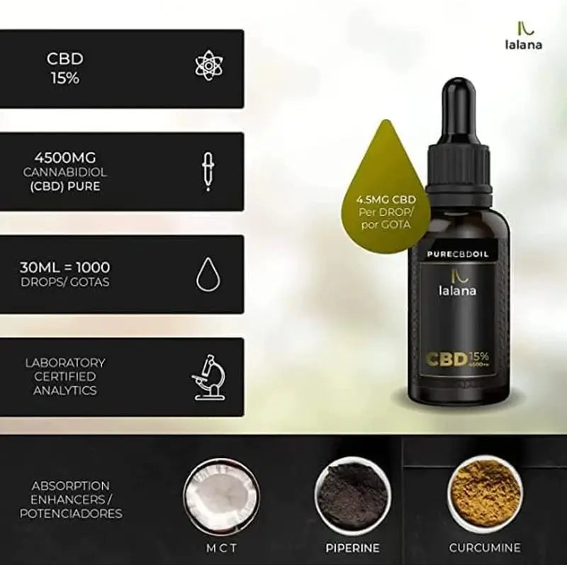 Lalana Cbd Öl Rein 15%, 30 ml