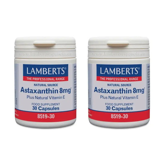 Lamberts Astaxanthin mit Vitamin E, 2X30 Kapseln