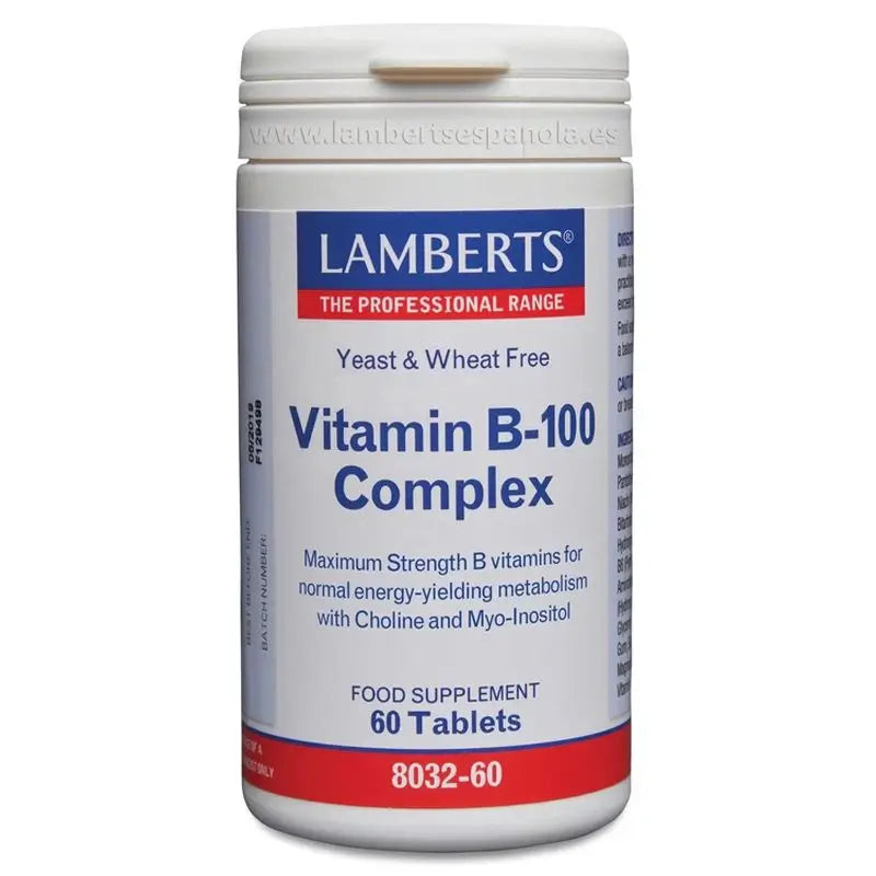 Lamberts Vitamin B-100 Complex, 60 capsules