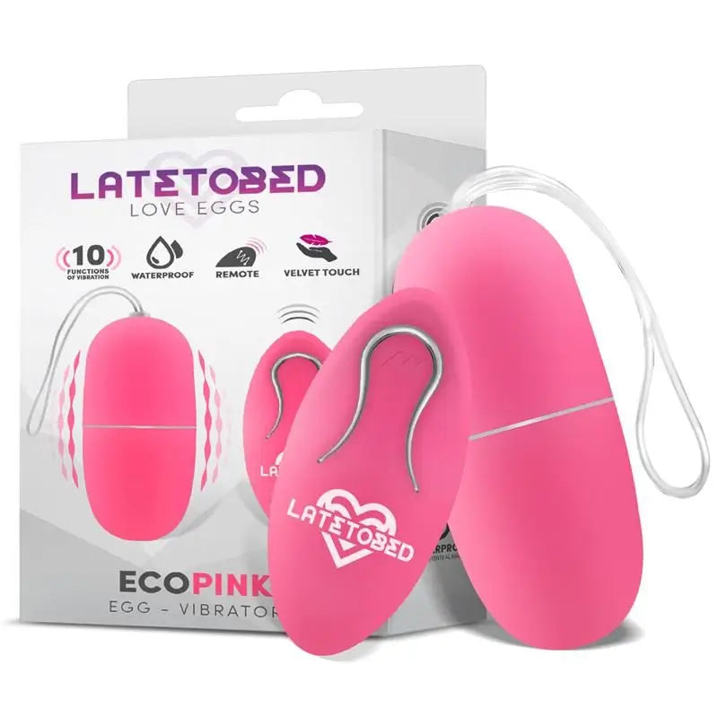 Latetobed Vibrating Egg With Remote Control Pink