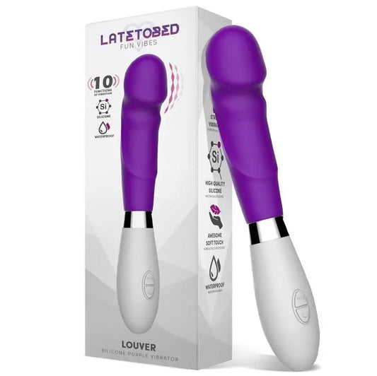 Latetobed Silicone Vibrator Purple Shade