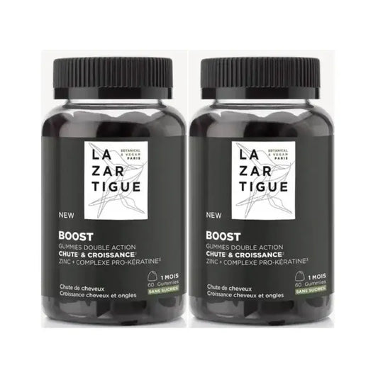 Lazartigue Gummies Haarausfall, Packung 2 x 60 Einheiten