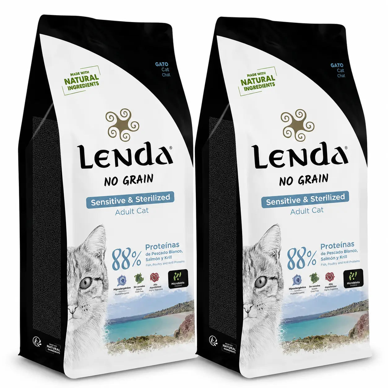 Lenda Gatosensitive Sterilisiert Getreidefrei, 2 X 2 kg
