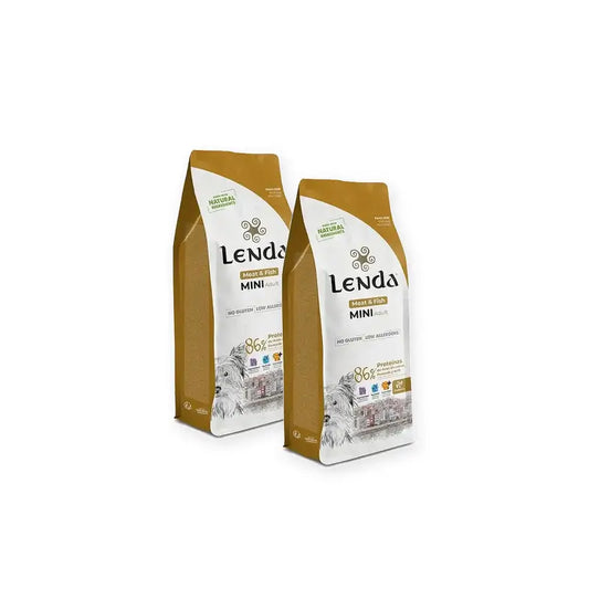 Lenda Hundefutter Mini mit Fleisch und Fisch, 2×6-kg-Packung
