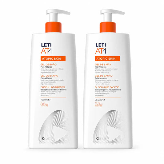 Leti AT4 Dermo-Oily Badegel 750 ml Packung 2