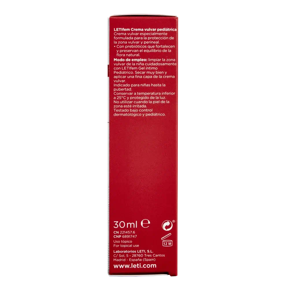 Letifem Pädiatrische Vulva-Creme, 30 ml