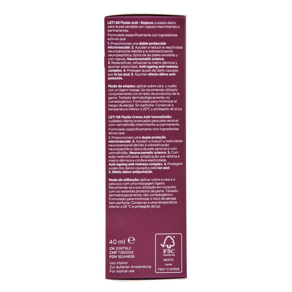 Leti SR Anti-Rötungen Fluid, 40 ml