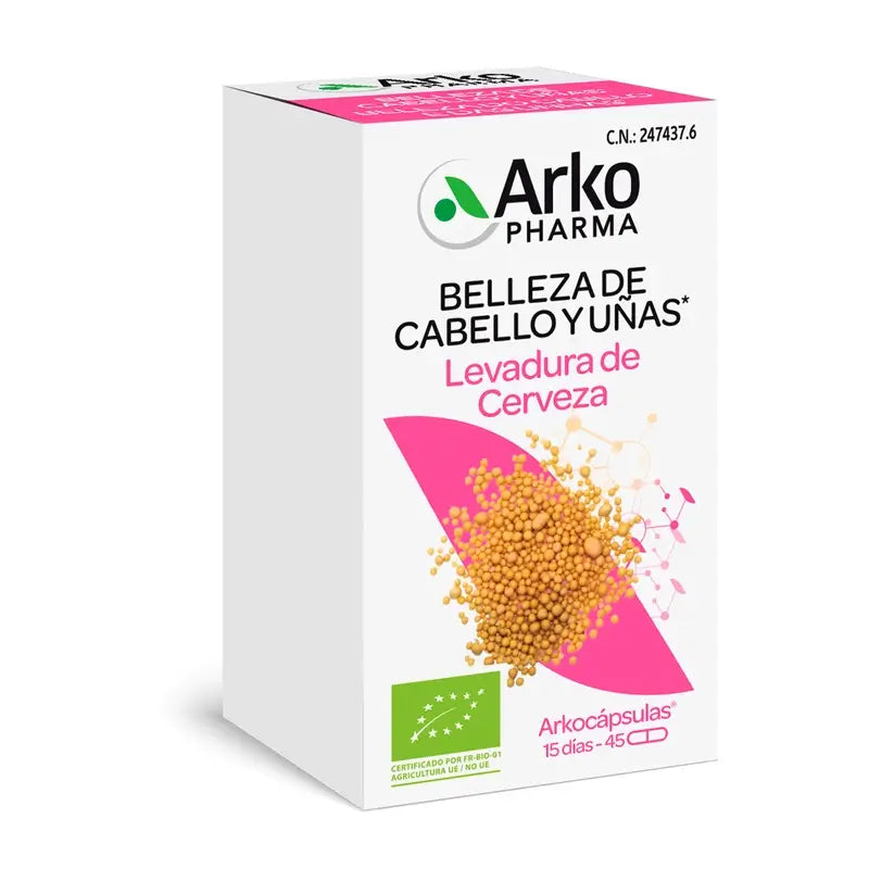 Arkopharma Arkocápsulas Organic Brewer's Yeast, 45 capsules