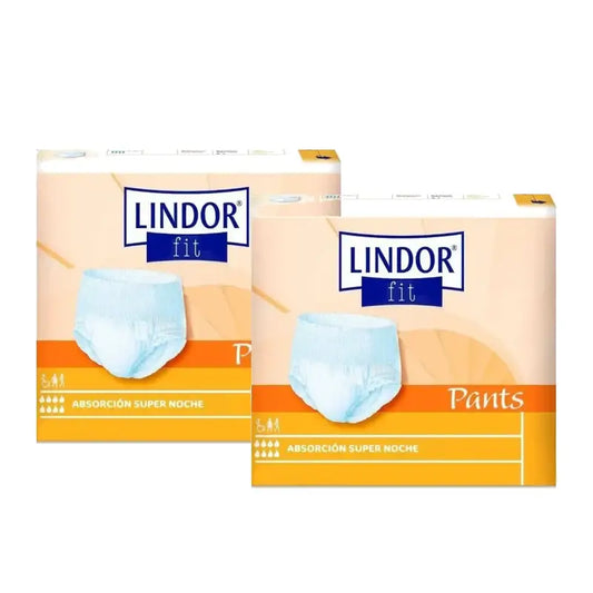 Lindor Fit Pants Super Nacht Windeln, Größe M, 80 Stück, 2er-Pack