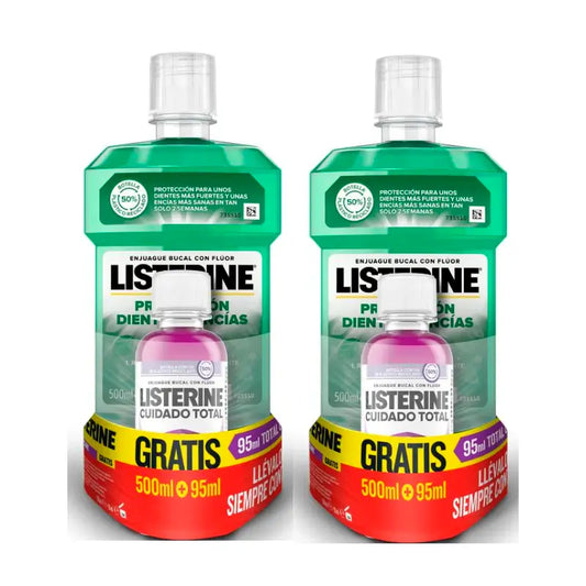 Listerine Duplo Teeth & Gums, 2 x 500Ml + Ct 95Ml