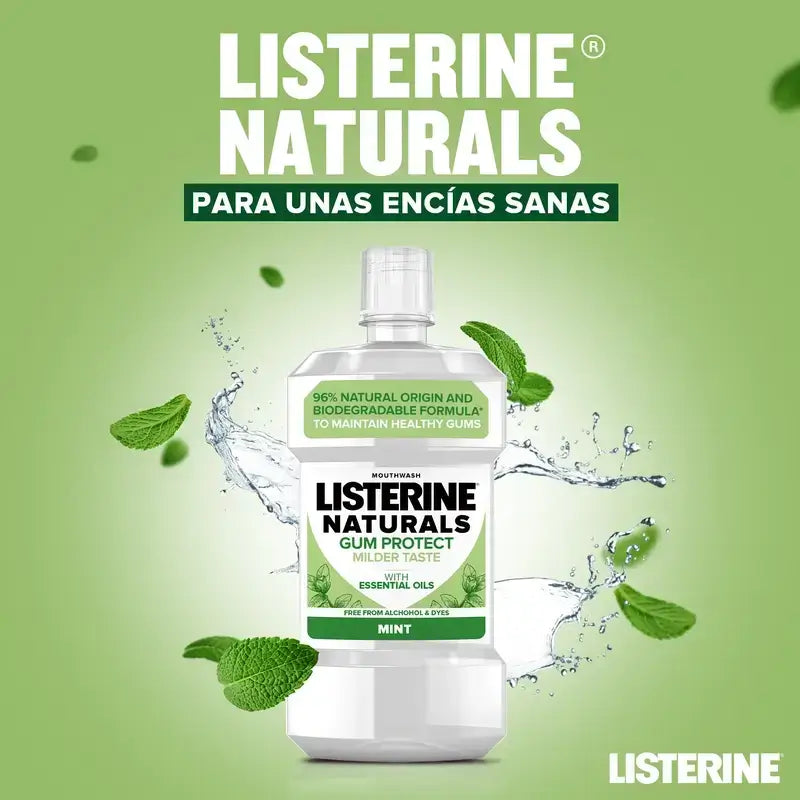 Listerine Duplo Naturals Zahnfleisch-Mundwasser, 2 x 500 ml