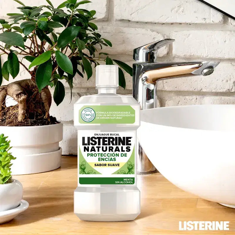 Listerine Duplo Naturals Zahnfleisch-Mundwasser, 2 x 500 ml