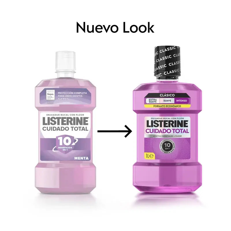 Listerine Total Care Mundspülung, Pfefferminzgeschmack, 1L