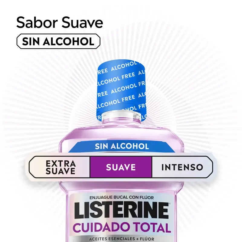 Listerine Total Care Mildes Aroma - alkoholfreies Mundwasser, 500 ml
