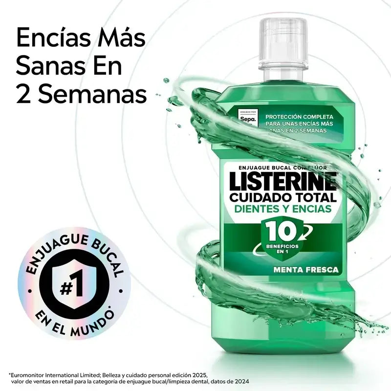 Listerine Zahn & Zahnfleisch Mundspülung Pack 500 ml + 250 ml