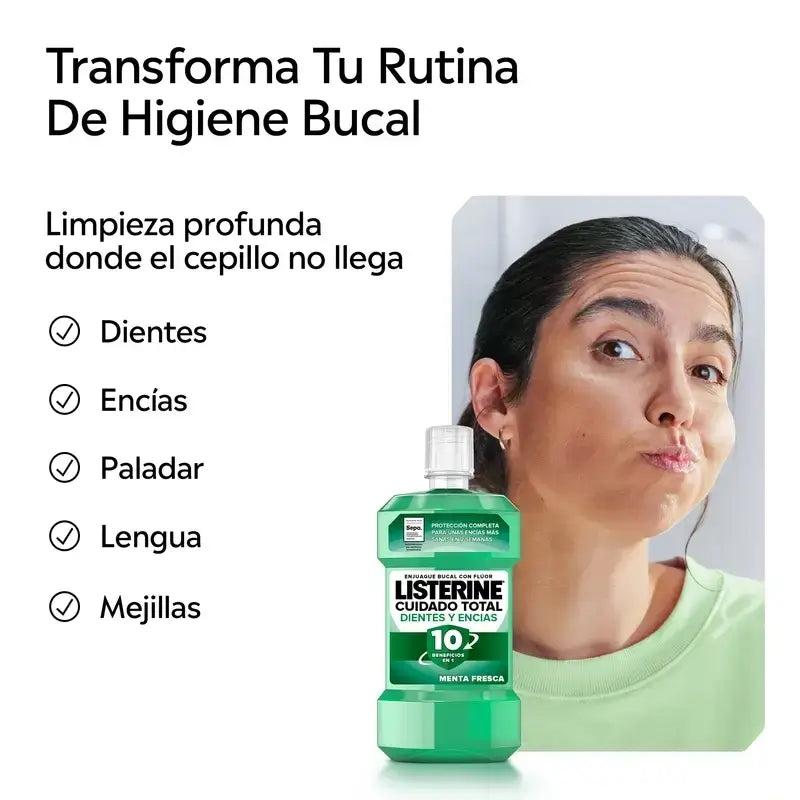 Listerine Zahn & Zahnfleisch Mundspülung Pack 500 ml + 250 ml
