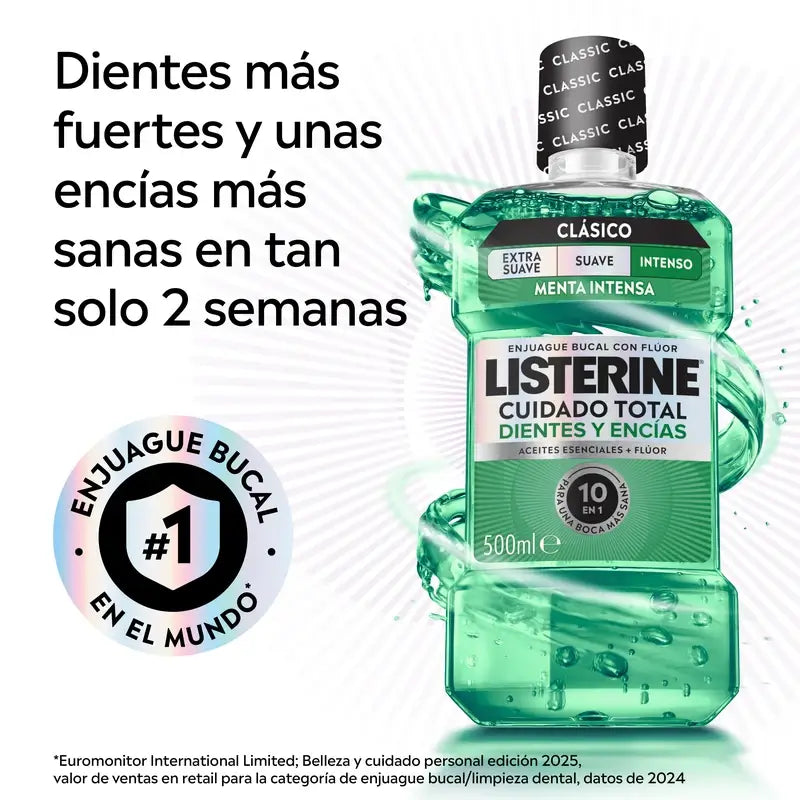 Listerine Zahn- & Zahnfleischschutz Mundwasser Fresh Mint, 500 Ml