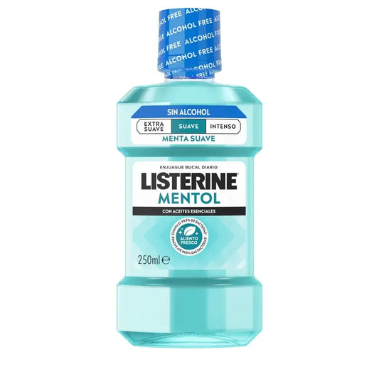 Listerine, Menthol-Mundspülung, 250 ml, milder Geschmack