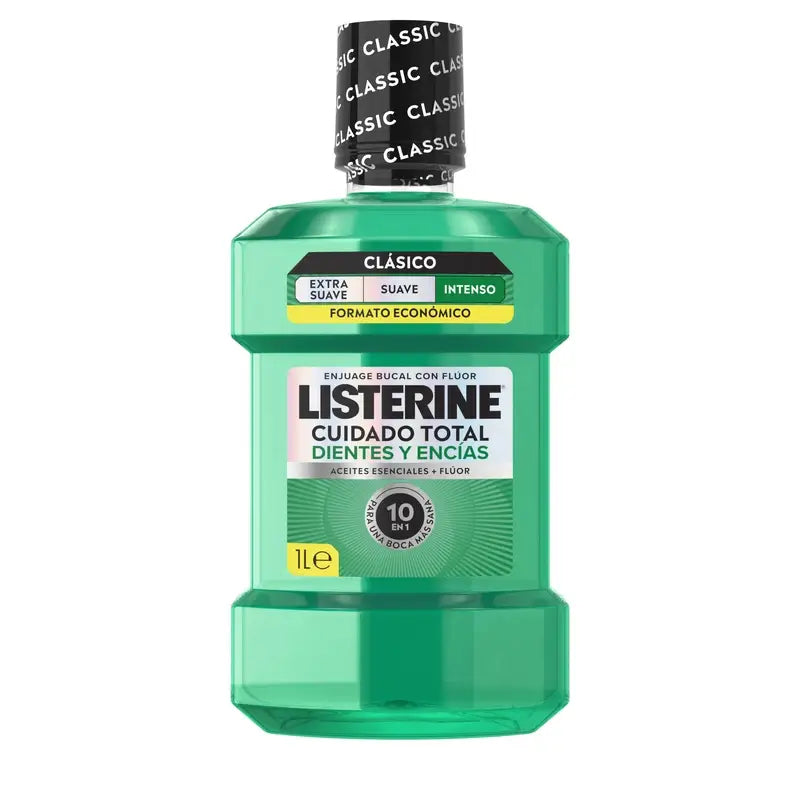 Listerine Mundwasser Zahn- und Zahnfleischschutz, Frische Minze, 1L