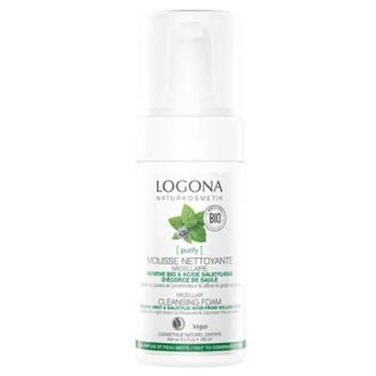 Logona Cleansing Foam Mint-Silicic Acid 100Ml. Micellar Mint-Silicic Acid 100Ml.