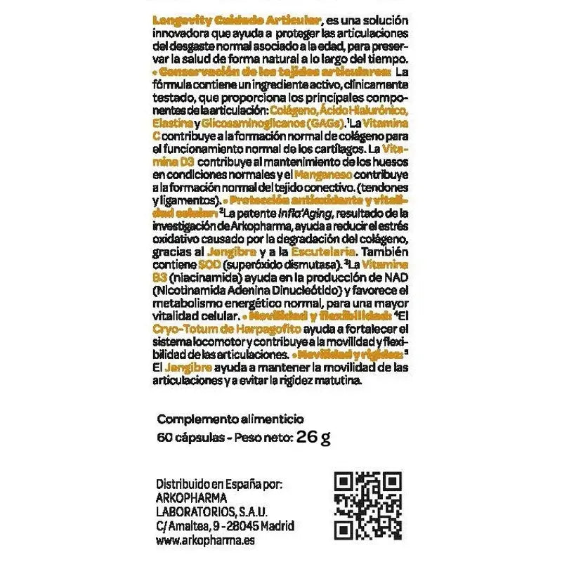 Longevity Articular, 60 Stück